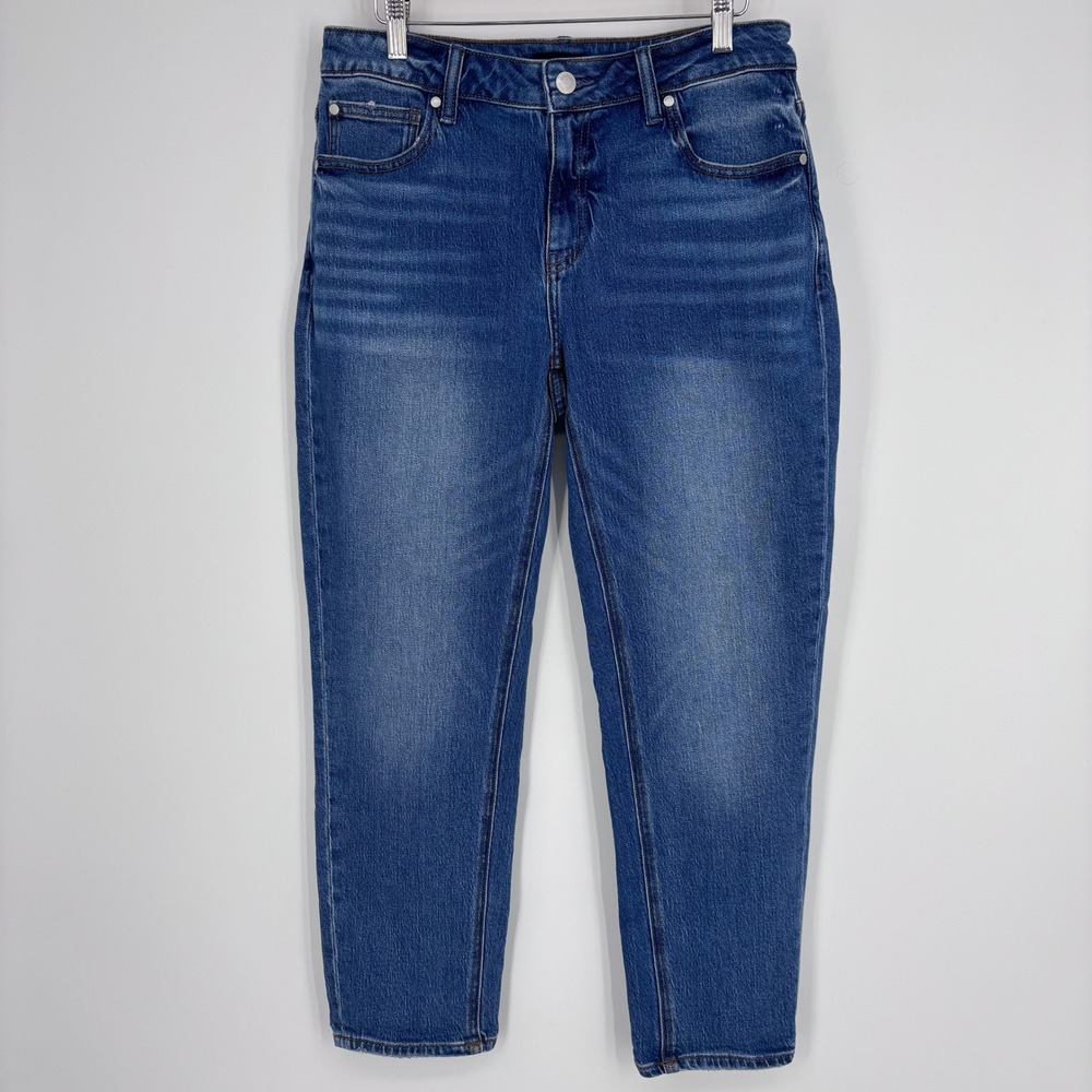 Quince Luna Stretch‎ Slim Boyfriend Jeans Womens 30 Atlantic Blue Organic Cotton